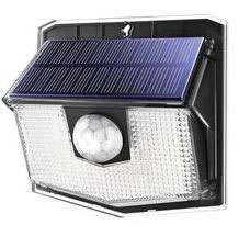 Solar powered exterior LED light